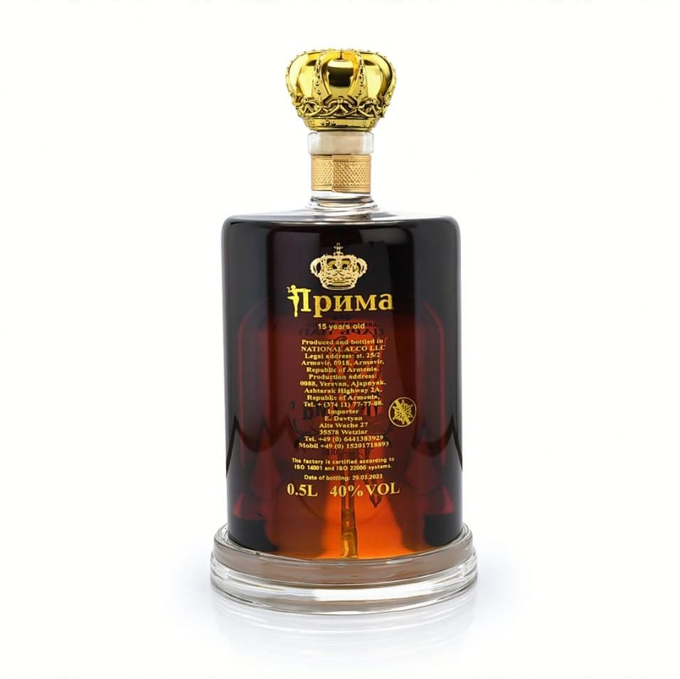 Zar Pap 15 Jahre Prima Rückseite